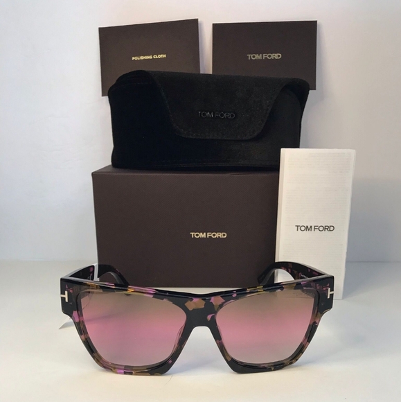 New - 💯 Original TOM FORD Acetate Dove Sunglasses TF942 Tortoise - Picture 11 of 13